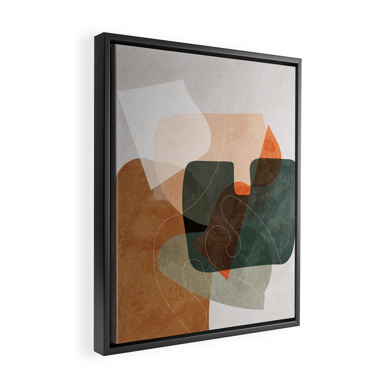 minimal shapes III Framed Canvas Print Gallery Image 2