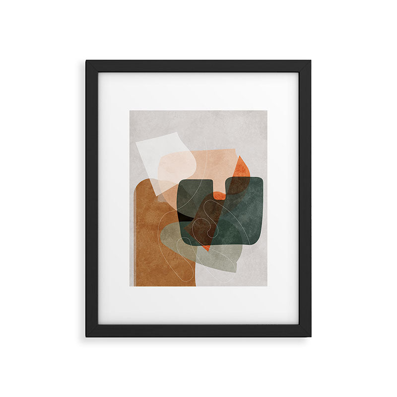 minimal shapes III Framed Art Print Gallery Image 5