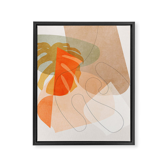 minimal shapes VI Framed Canvas Print Gallery Image 1