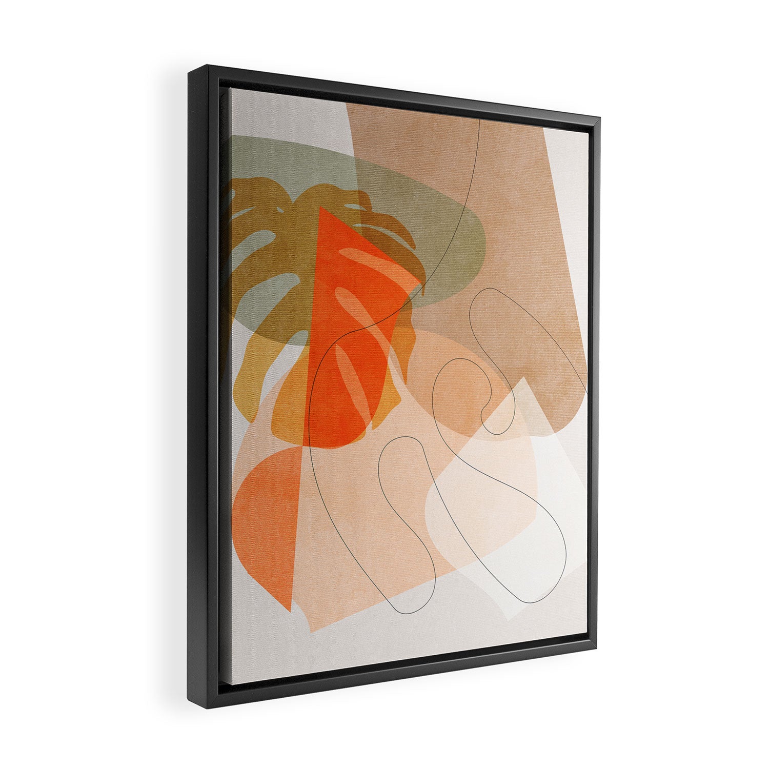 minimal shapes VI Framed Canvas Print Gallery Image 2