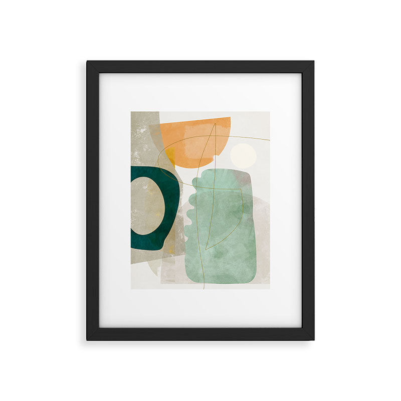 minimal shapes Framed Art Print Gallery Image 5