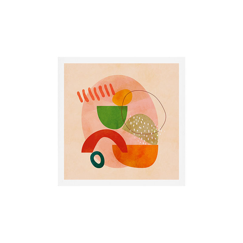 modern art abstract shapes play 3 Art Print Gallery Image 1