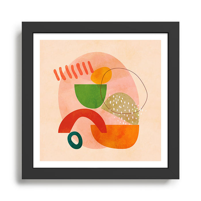 modern art abstract shapes play 3 Framed Art Print Gallery Image 1