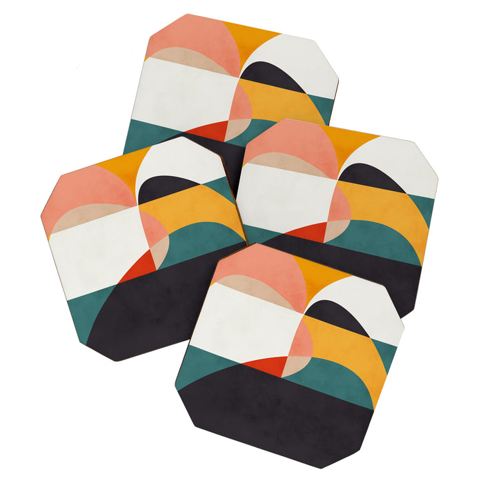 modern shapes 6 Coaster Gallery Image 1