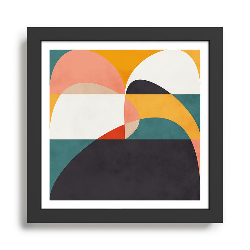 modern shapes 6 Framed Art Print Gallery Image 1