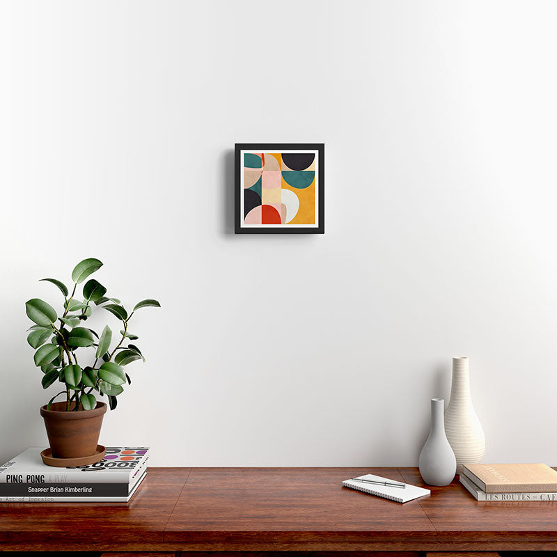 modern shapes 7 Framed Art Print Gallery Image 2
