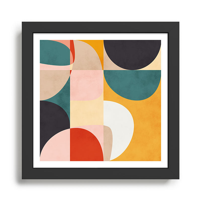 modern shapes 7 Framed Art Print Gallery Image 1