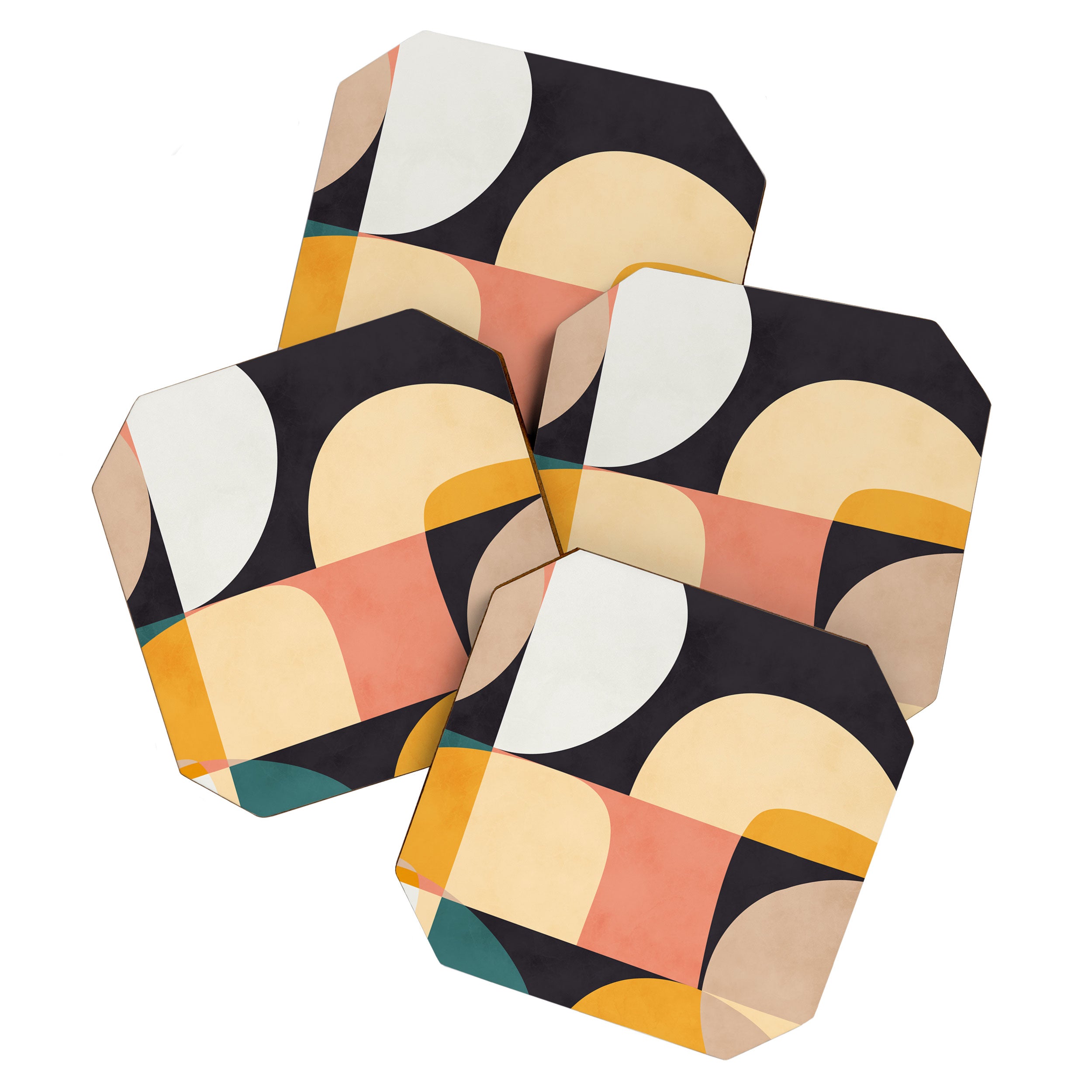 modern shapes 8 Coaster Gallery Image 1