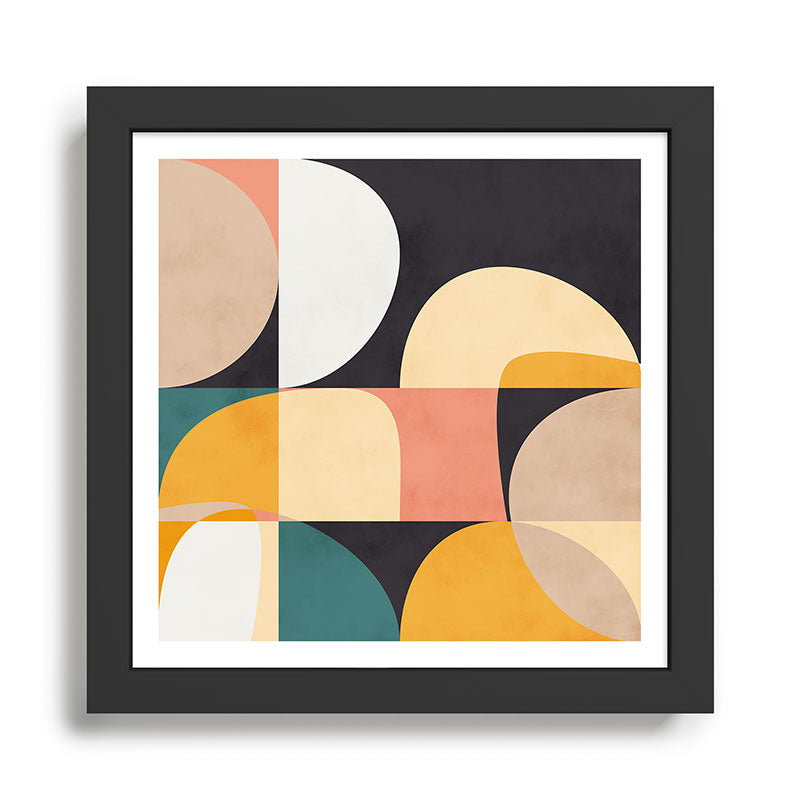modern shapes 8 Framed Art Print Gallery Image 1