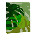monstera leaf greenery minimal cut outs composition Canvas Print Gallery Image 8