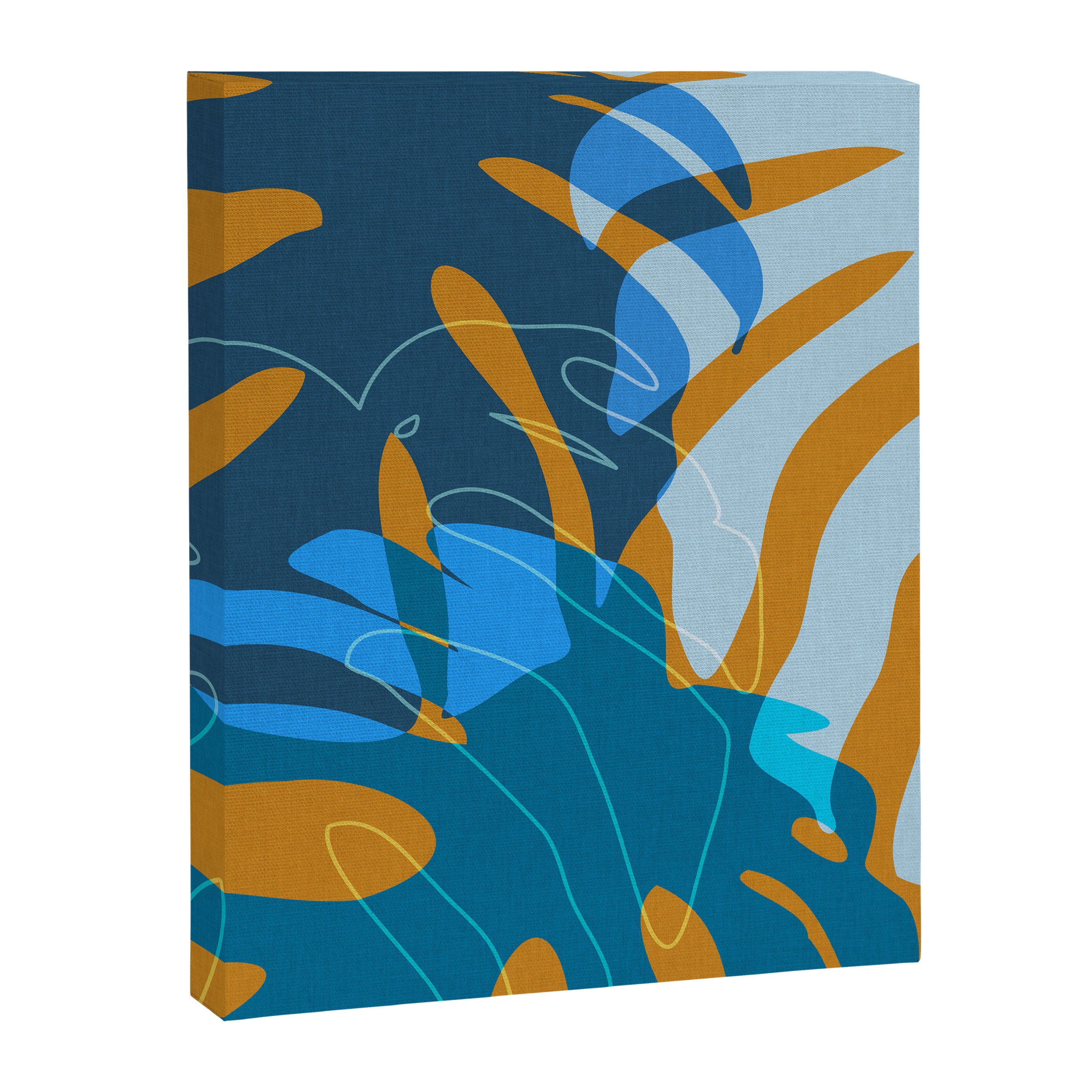monstera mix plant minimal Canvas Print Gallery Image 8