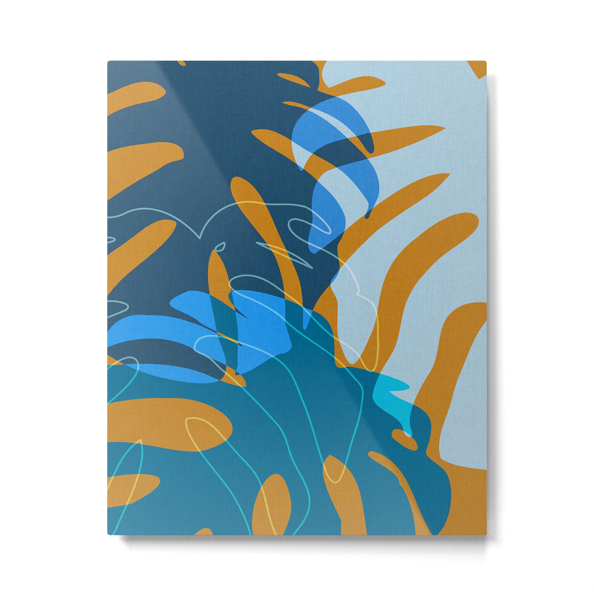 monstera mix plant minimal Metal Print Gallery Image 6