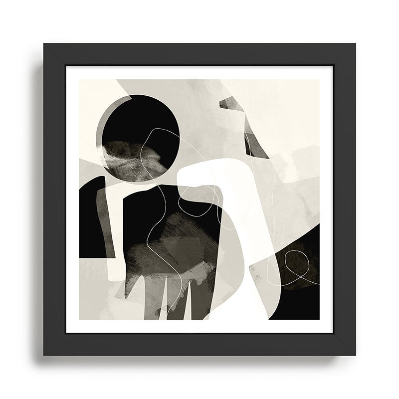 moon shine abstract art Framed Art Print Gallery Image 1