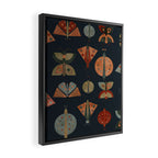 moths butterflies fall mid mod 1 Framed Canvas Print Gallery Image 2