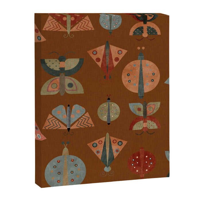 moths butterflies fall retro Canvas Print Gallery Image 1