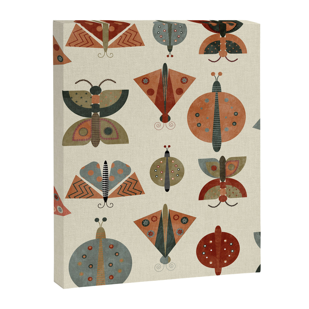 moths retro geo fall abstract Canvas Print Gallery Image 8