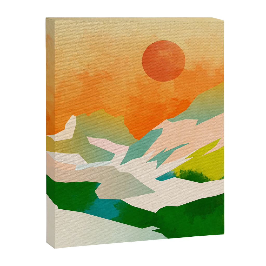 mountains landscape abstract Canvas Print Gallery Image 6
