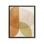organic shapes abstract boho 4 Framed Canvas Print Gallery Image 6