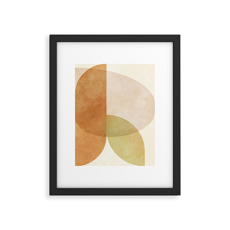 organic shapes abstract boho 4 Framed Art Print Gallery Image 5