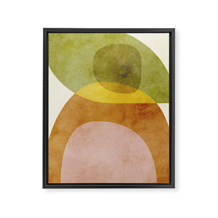 organic shapes boho nature abstract 3 Framed Canvas Print Gallery Image 1