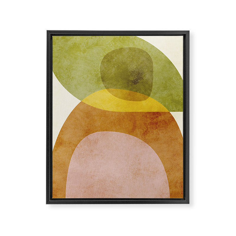 organic shapes boho nature abstract 3 Framed Canvas Print Gallery Image 6