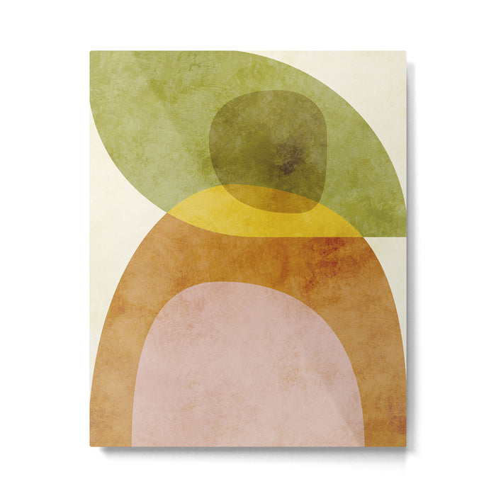 organic shapes boho nature abstract 3 Metal Print Gallery Image 1