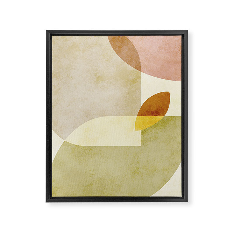 organic shapes boho nature abstract Framed Canvas Print Gallery Image 6