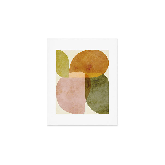 organic shapes boho nature abstract 2 Art Print Gallery Image 1