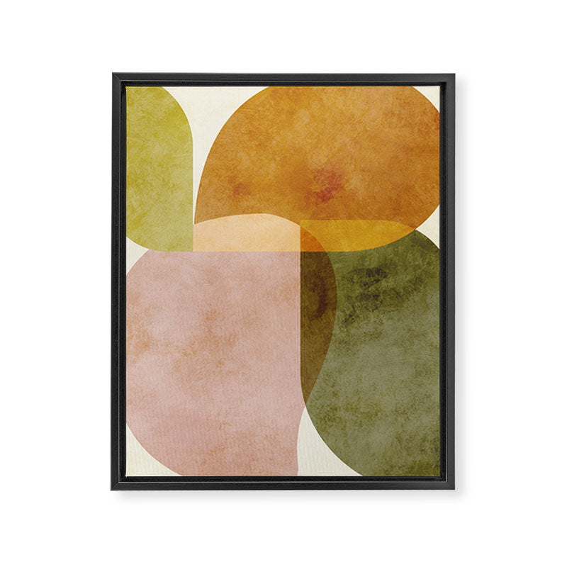 organic shapes boho nature abstract 2 Framed Canvas Print Gallery Image 6