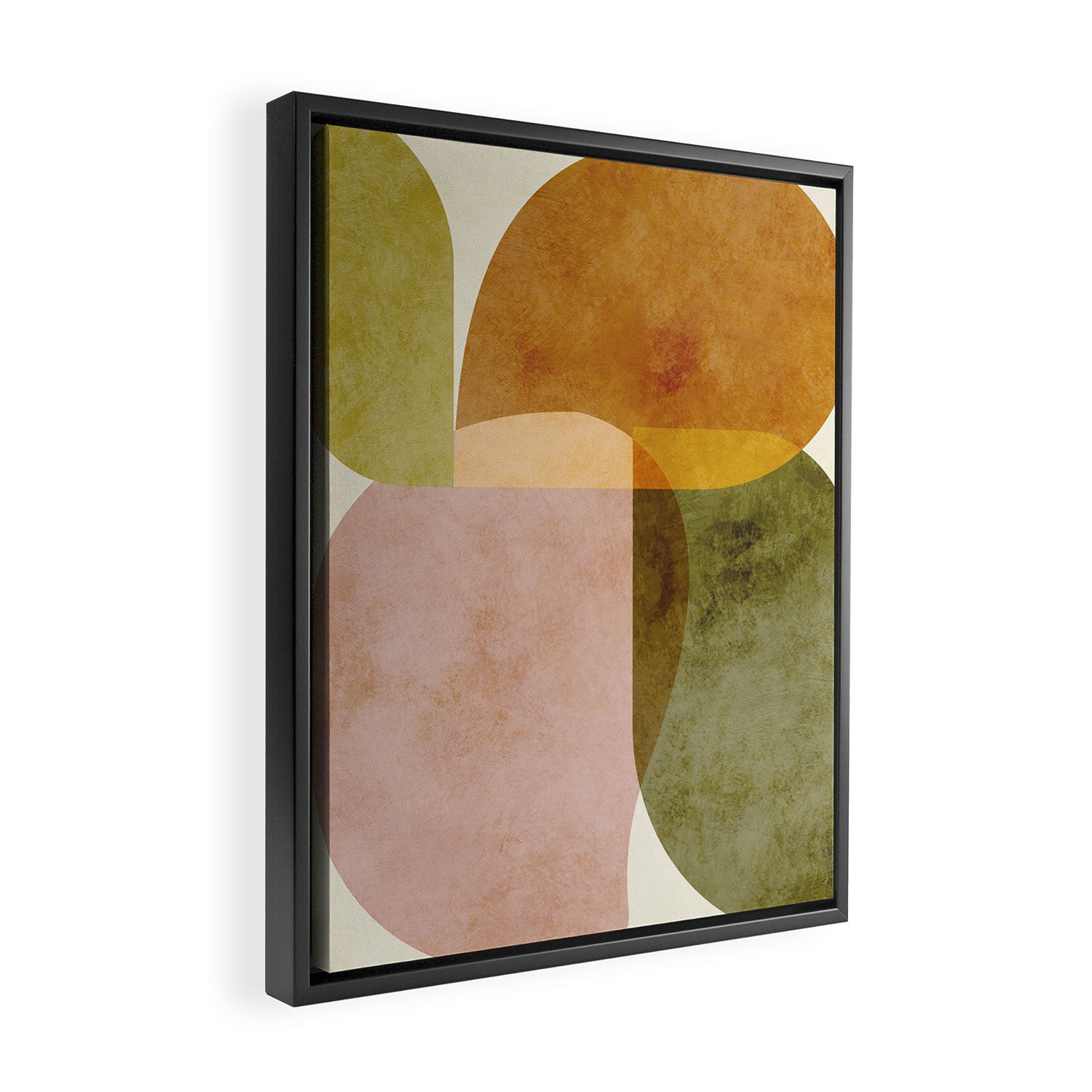 organic shapes boho nature abstract 2 Framed Canvas Print Gallery Image 2