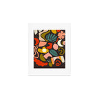 organic shapes geometric abstract shapes 3 Art Print Gallery Image 1