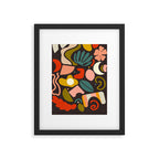 organic shapes geometric abstract shapes 3 Framed Art Print Gallery Image 5