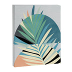 palm leaf minimal mid century modern Canvas Print Gallery Image 6