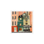 paris 2 travel europe france houses Art Print Gallery Image 1