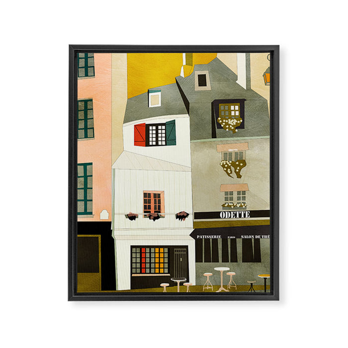 Paris Framed Canvas Print Gallery Image 1