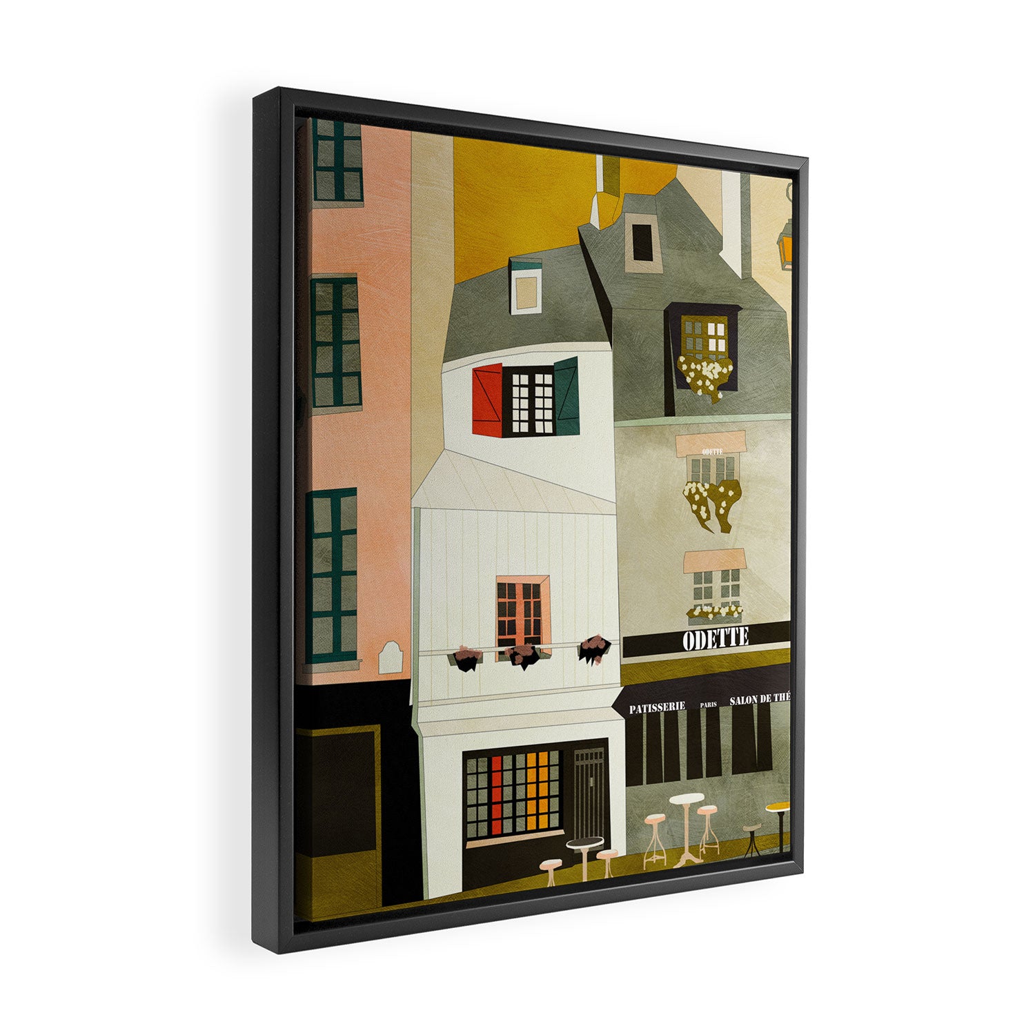 Paris Framed Canvas Print Gallery Image 2