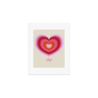 pink love heart Art Print Gallery Image 1