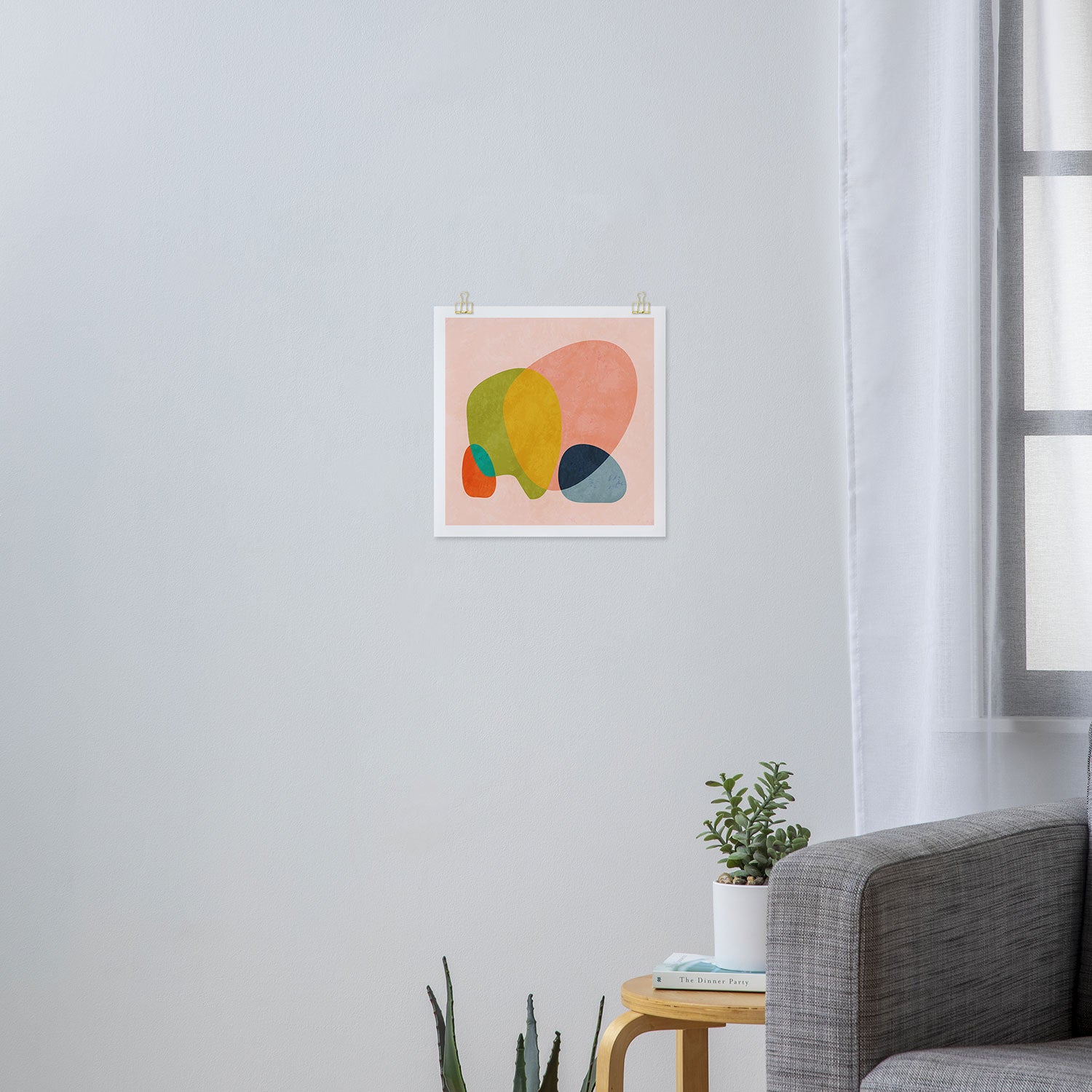 pink shape Art Print Gallery Image 3