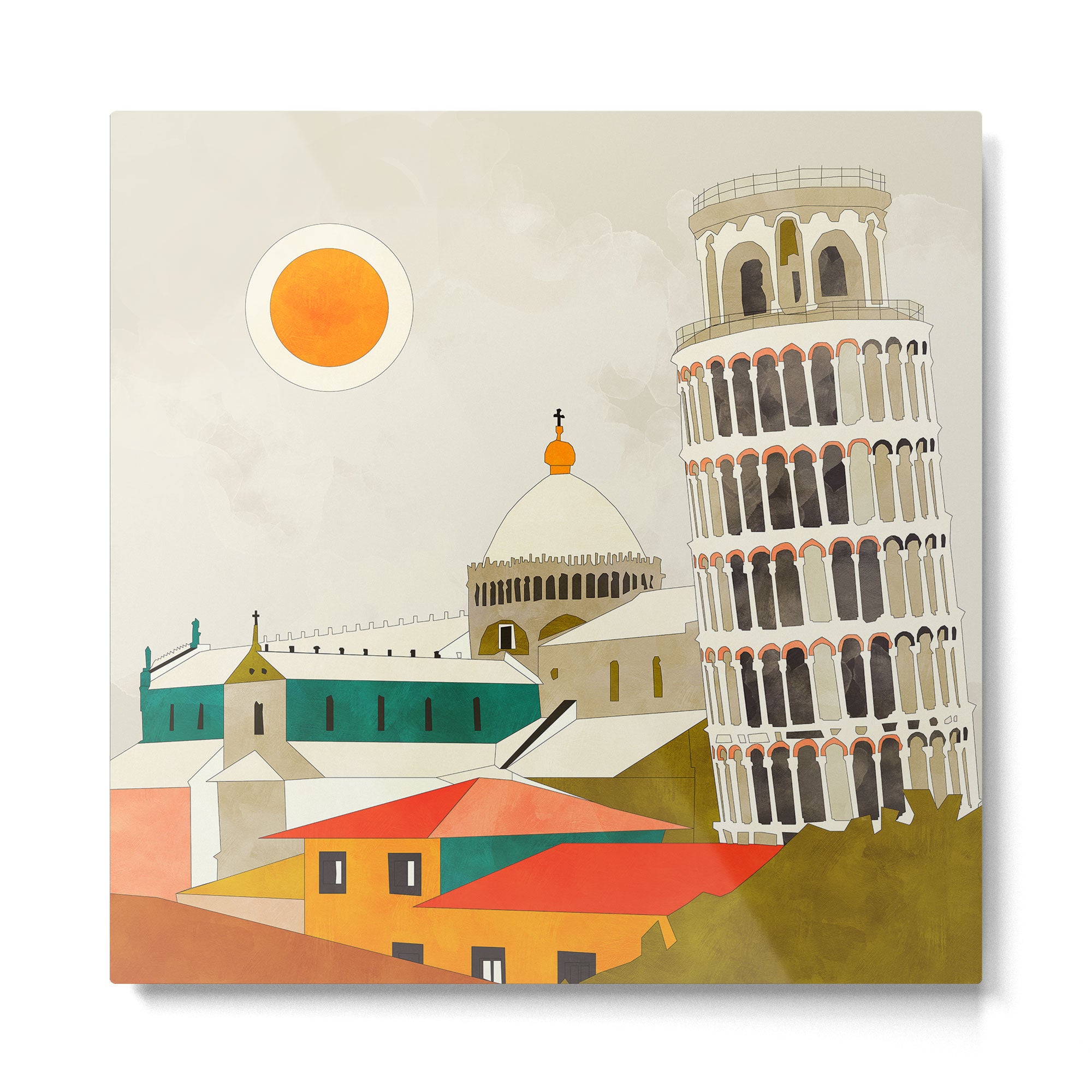 Pisa Metal Print Gallery Image 2