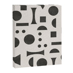 Playful Bauhaus geometric black shapes Canvas Print Gallery Image 8