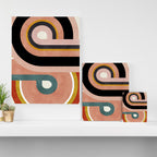rainbow shape art Canvas Print Gallery Image 3