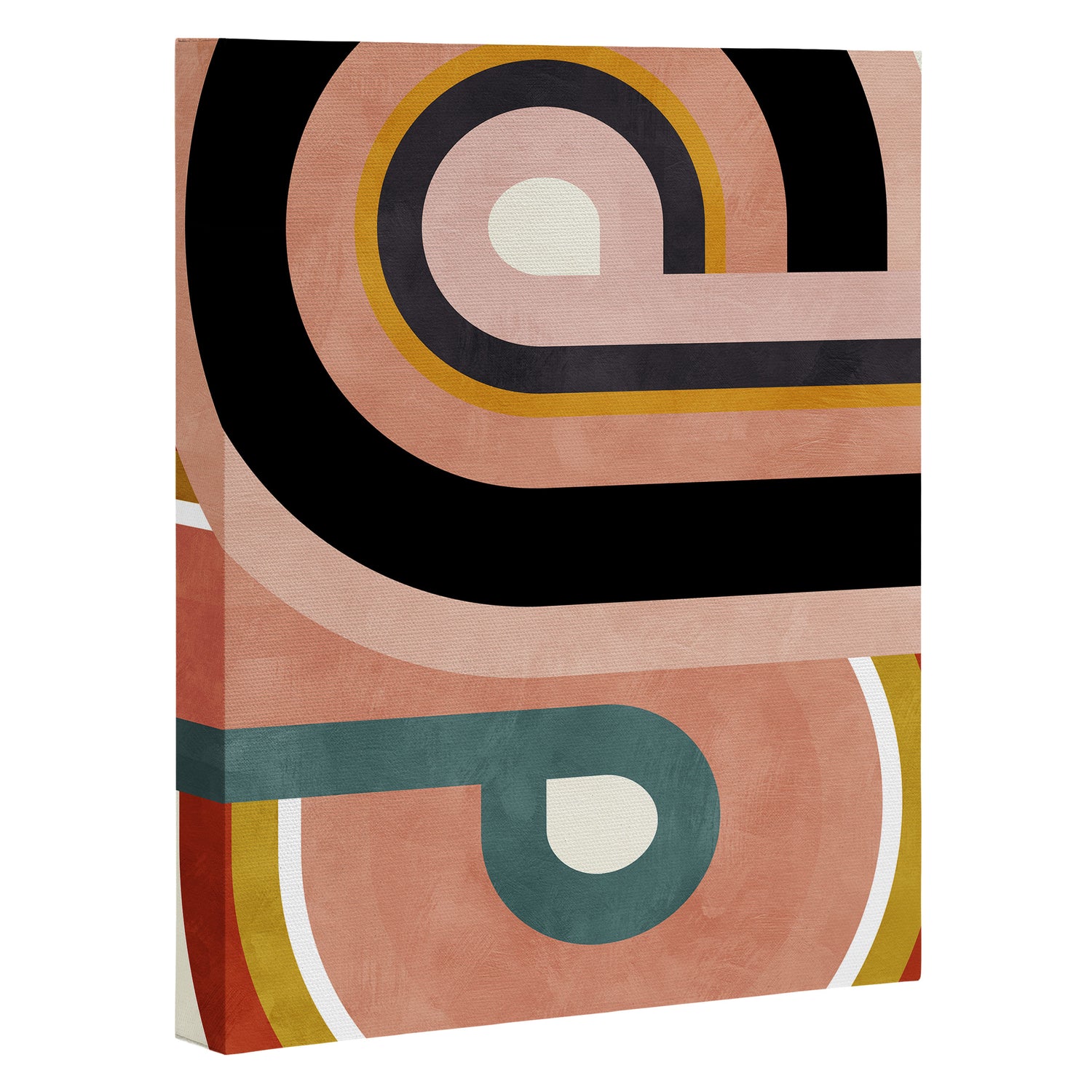 rainbow shape art Canvas Print Gallery Image 3