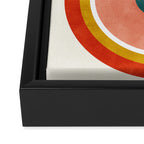 rainbow shape art Framed Canvas Print Gallery Image 3
