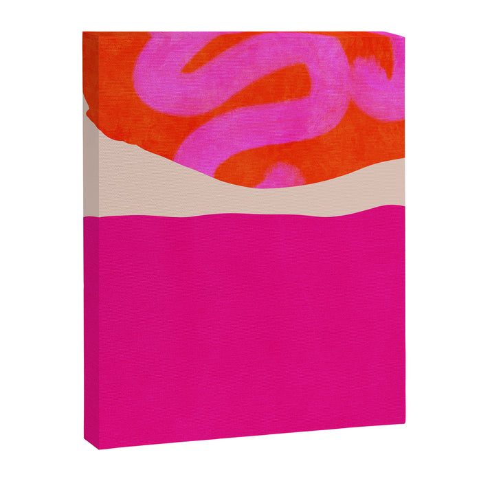 relations II -shapes minimal painting abstract Canvas Print Gallery Image 1