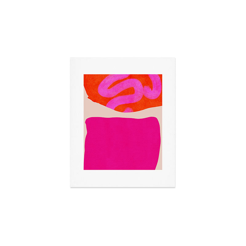 relations II -shapes minimal painting abstract Art Print Gallery Image 1