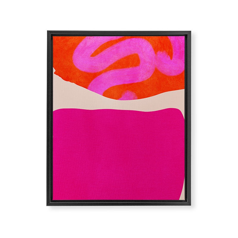 relations II -shapes minimal painting abstract Framed Canvas Print Gallery Image 6