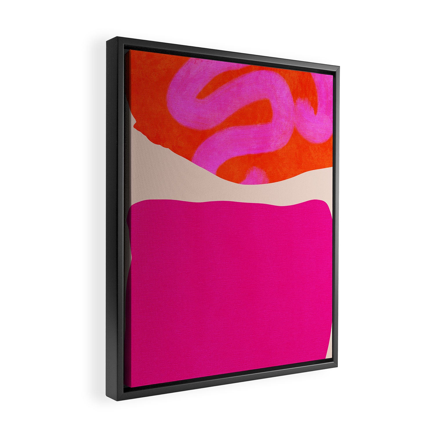 relations II -shapes minimal painting abstract Framed Canvas Print Gallery Image 2