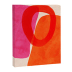relations IV - pink shapes minimal painting Canvas Print Gallery Image 6