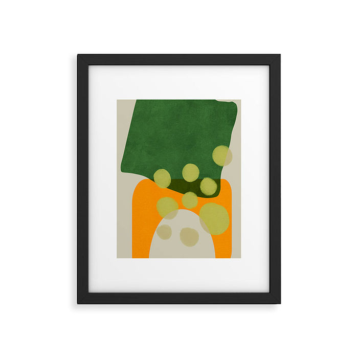 relations shapes minimal organic boho 2 Framed Art Print Gallery Image 1