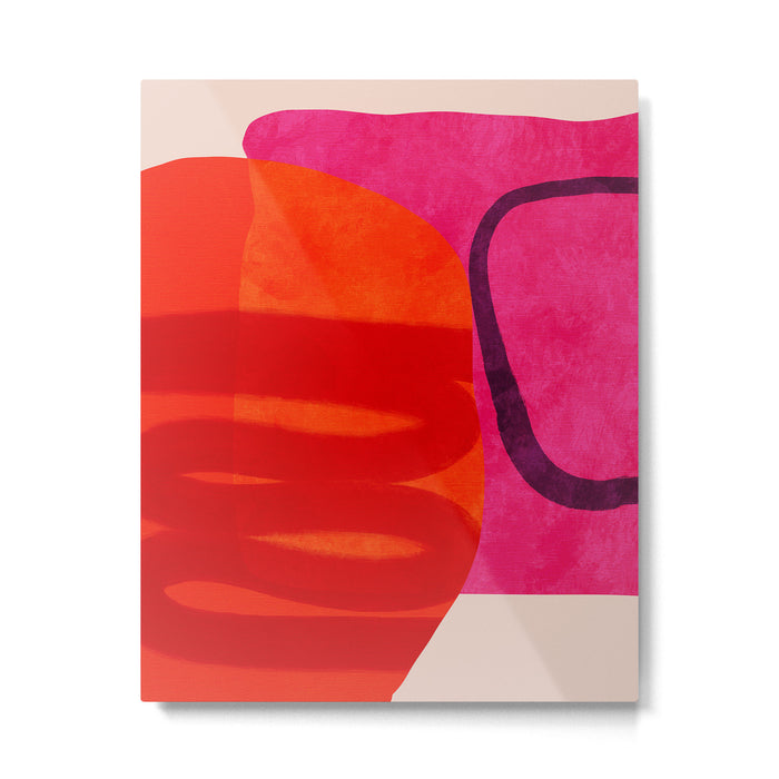 relations - shapes minimal painting abstract Metal Print Gallery Image 1
